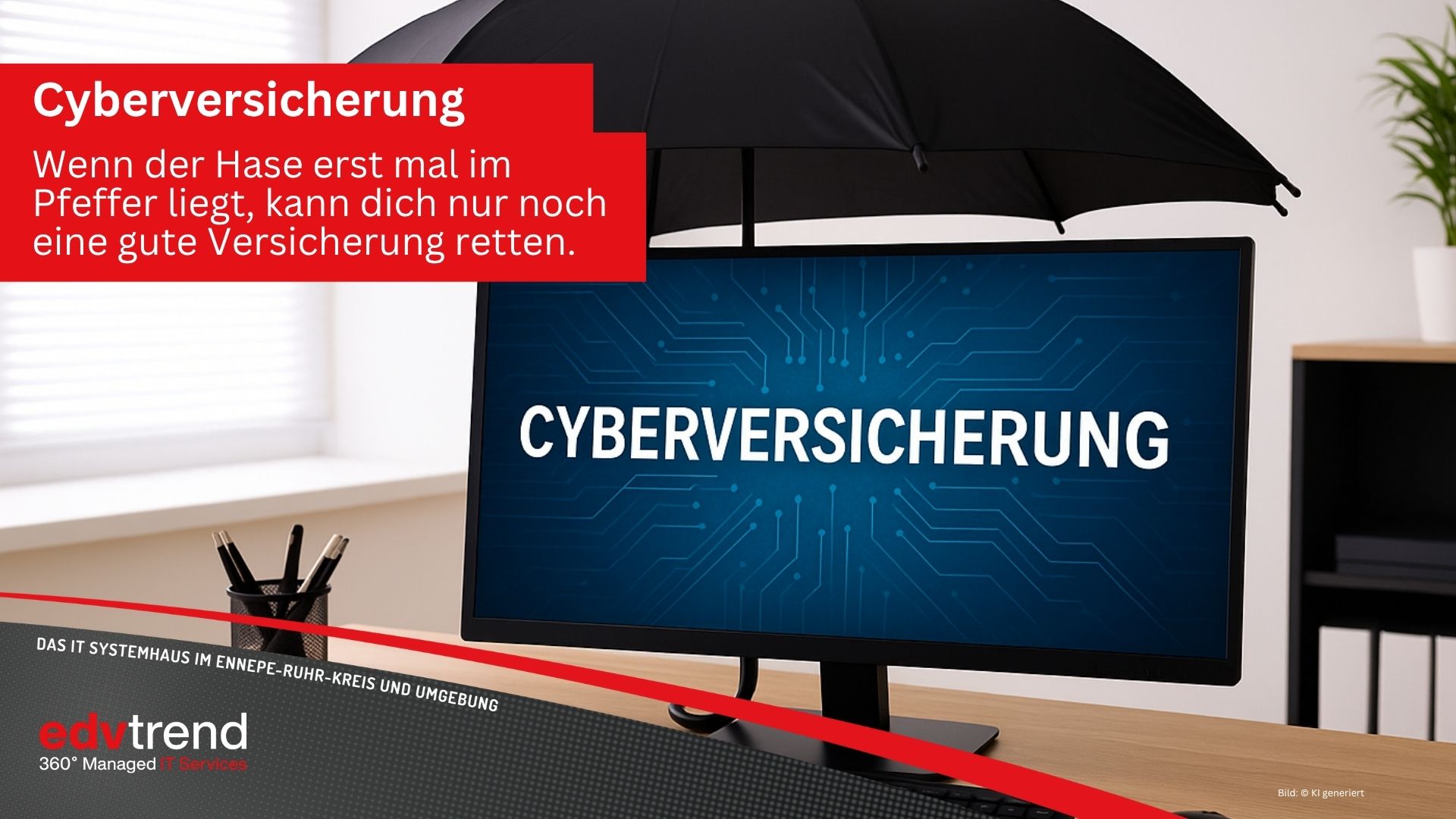 Deswegen brauchst du eine Cyberversicherung. edv-trend berät dich!