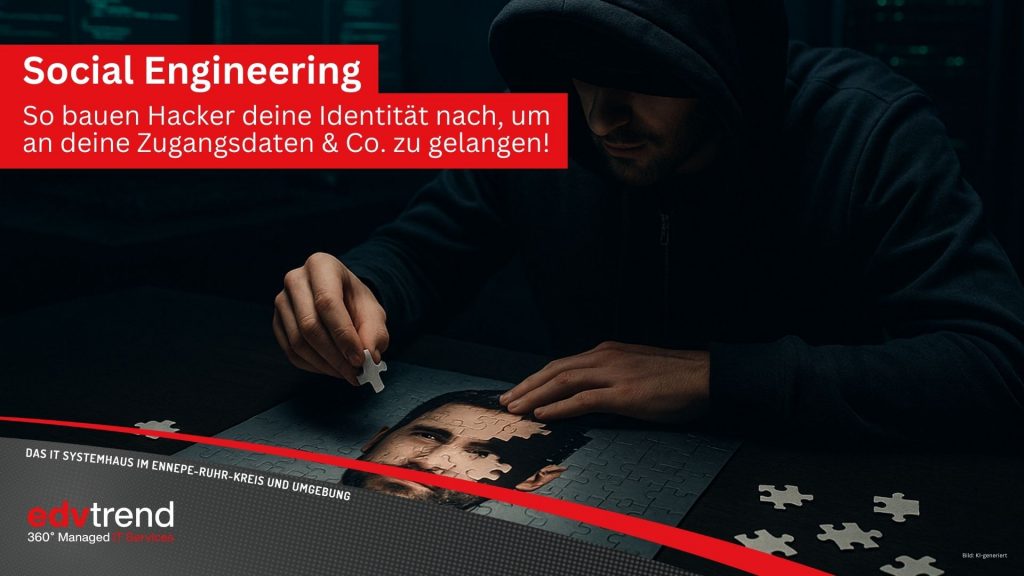 So bedrohen Hacker deine Cybersicherheit mit Social Engineering in Gevelberg, Schwelm, Ennepe-Ruhr-Kreis und Hagen. edv-trend berät dich!