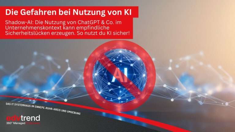 So gefährdet Shadow-AI deine Unternehmens-IT auf eine ungeahnte Art und Weise. edv-trend aus Gevelsberg erklärt es dir.