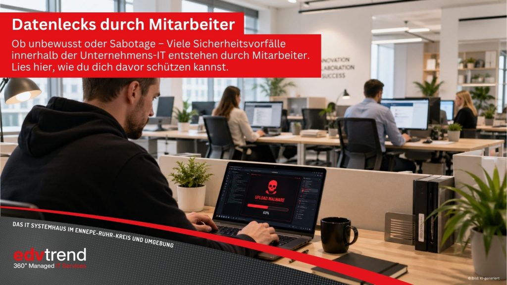 Datenlecks durch Mitarbeiter – edv-trend aus Gevelsberg zeigt dir, wie du dich davor schützen kannst.