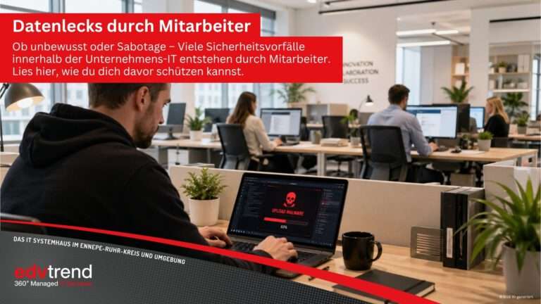 Datenlecks durch Mitarbeiter – edv-trend aus Gevelsberg zeigt dir, wie du dich davor schützen kannst.