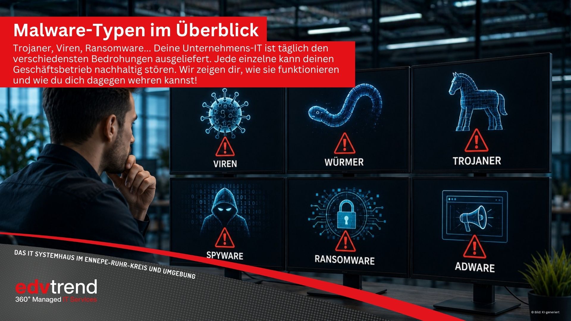 Malware-Typen im Überblick – Was du als Unternehmer im Ennepe-Ruhr-Kreis wirklich wissen musst