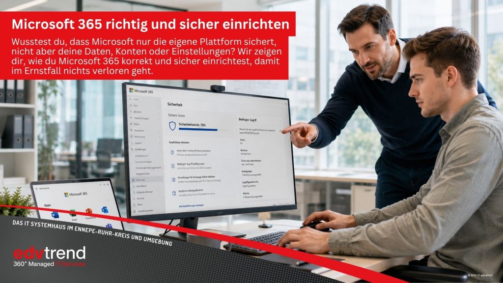 Microsoft 365 sicher konfigurieren: Warum die Standardeinstellungen deine Firma nicht schützen