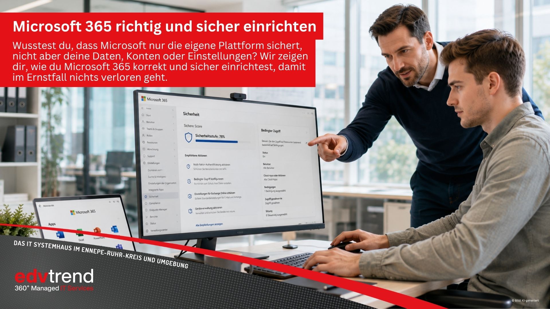 Microsoft 365 sicher konfigurieren: Warum die Standardeinstellungen deine Firma nicht schützen