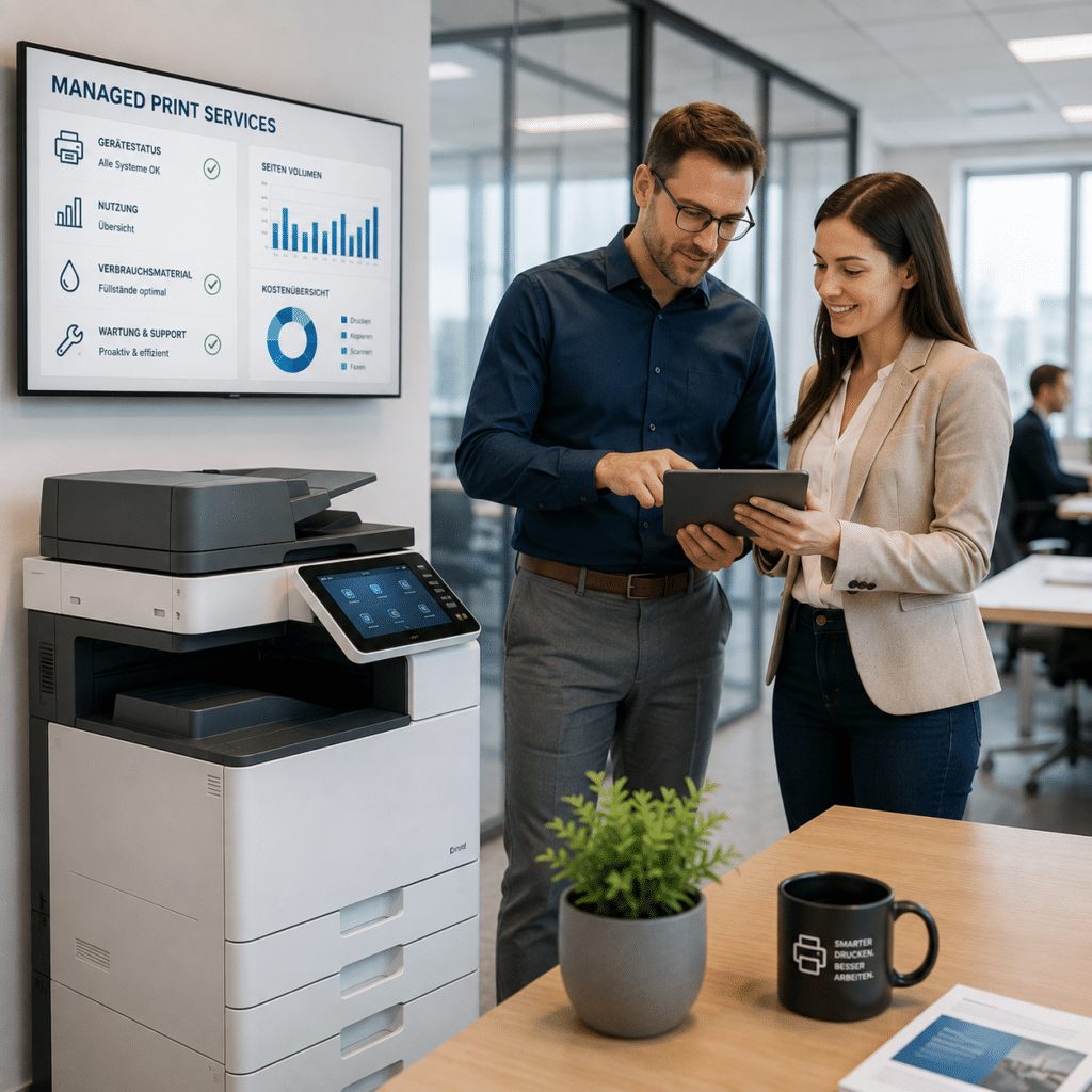 Managed Print Services von edv-trend: Beratung am Multifunktionsgerät