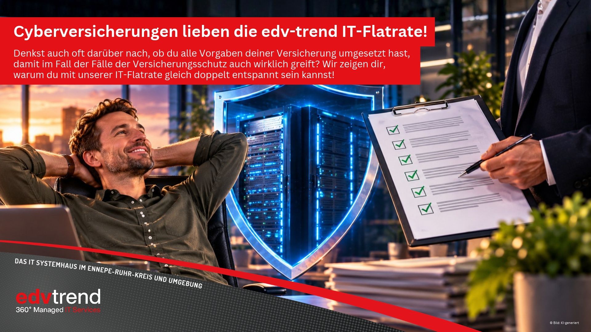 Deine Cyberversicherung verlangt genau das, was eine IT-Flatrate ohnehin jeden Tag erledigt
